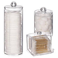 Набір органайзерів для ватних паличок і дисків Multifunctional storage box 3 шт (R10250)