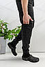 Штани кухаря Lux Form Джогери чоловічі чорні з глибокими кишенями, фото 2