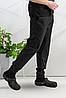 Штани кухаря Lux Form Джогери чоловічі чорні з глибокими кишенями, фото 3