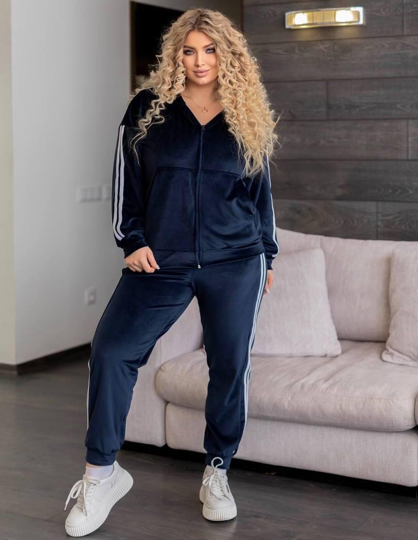 Костюм велюровий спортивний у кольорах 9962, фото 1