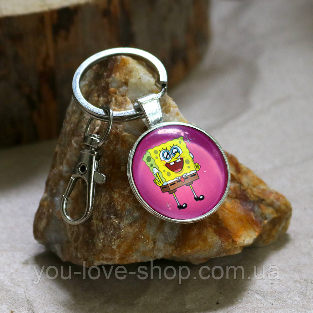 Брелок на ключі ГУБКА БОБ- SPONGEBOB (22), фото 1