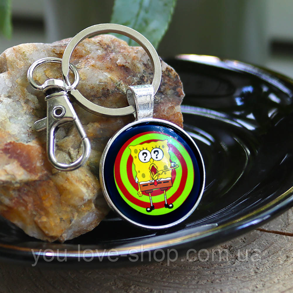 Брелок на ключі ГУБКА БОБ- SPONGEBOB (31), фото 1