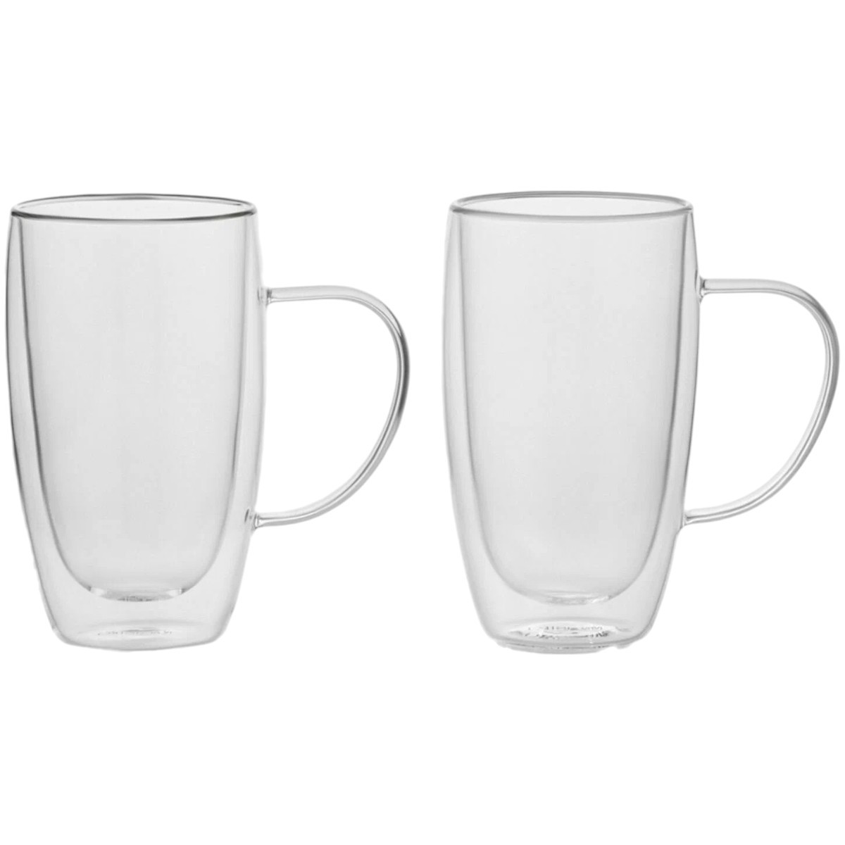 Набір чашок із подвійними стінками та ручками A-PLUS 450 мл 2 шт.