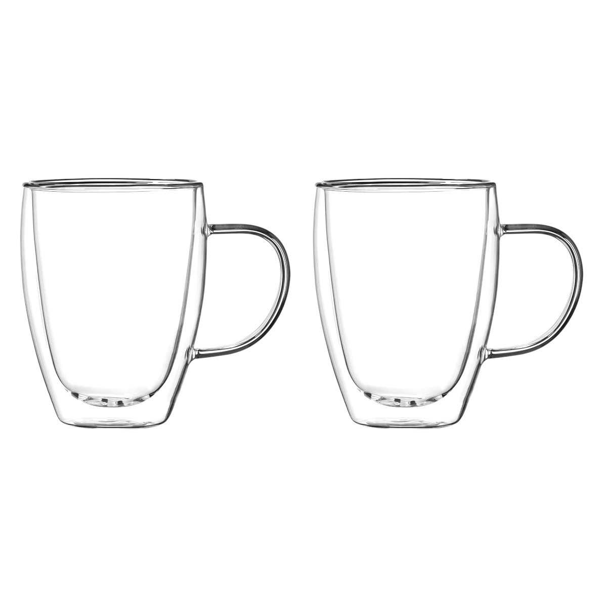 Набір чашок із подвійними стінками та ручками A-PLUS 300 мл 2 шт.