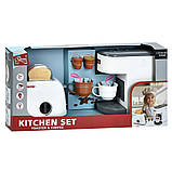 Набір побутової техніки F 2326 кавоварка, тостер, фото 5