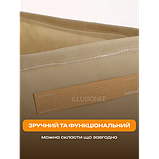 Набір Органайзерів із 5 шт 48 х 28 х 25 см 33 літри для зберігання одягу, спідньої білизни, шкарпеток Бежевий, фото 3