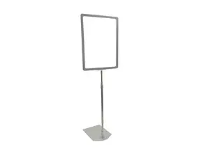 Стійка інформаційна з трубкою 1000-1500мм, Рамка А5, Рекламна стійка підлогова (1174), фото 2