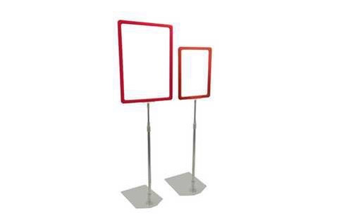 Стійка інформаційна з трубкою 1000-1500мм, Рамка А5, Рекламна стійка підлогова (1174)