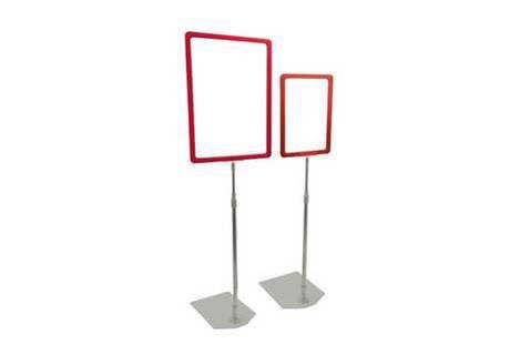 Стійка інформаційна з трубкою 1000-1500мм, Рамка А5, Рекламна стійка підлогова (1174), фото 1