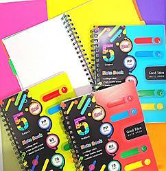 Блокнот В5 пластикова обкладинка, на спіралі