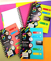 Блокнот пластикова обкладинка на спіралі А5