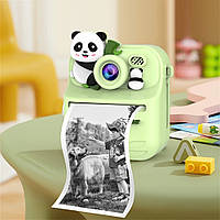 Дитяча міні-камера S1 з миттєвим друком Світло-зелена Панда