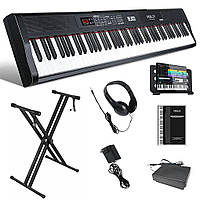 Цифрове піаніно Fesley FEP160 BK (стійка, педаль, пюпітр, навушники, накидка, блок живлення)