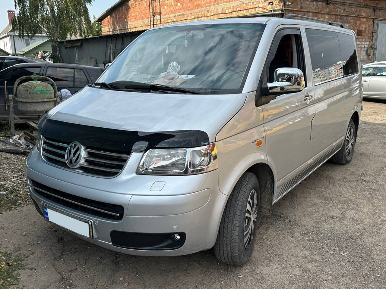 Дефлектор капоту EuroCap для Volkswagen T5 Transporter 2003-2010 Полістирол, фото 1