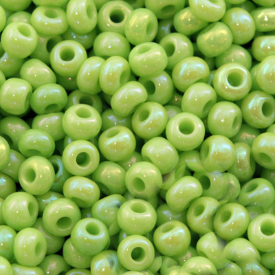 Бісер 54410 Чеський Preciosa 10/0, Непрозорий Райдужний OL, Зелений, Круглий, 50 г, фото 1