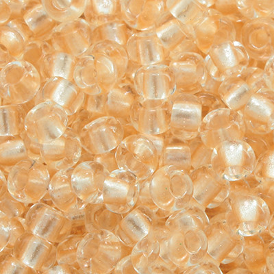 Бісер 38292 Чеський Preciosa 10/0, Прозорий Забарвлення з Середини CTC, Персиковий, Круглий, 50 г, фото 1