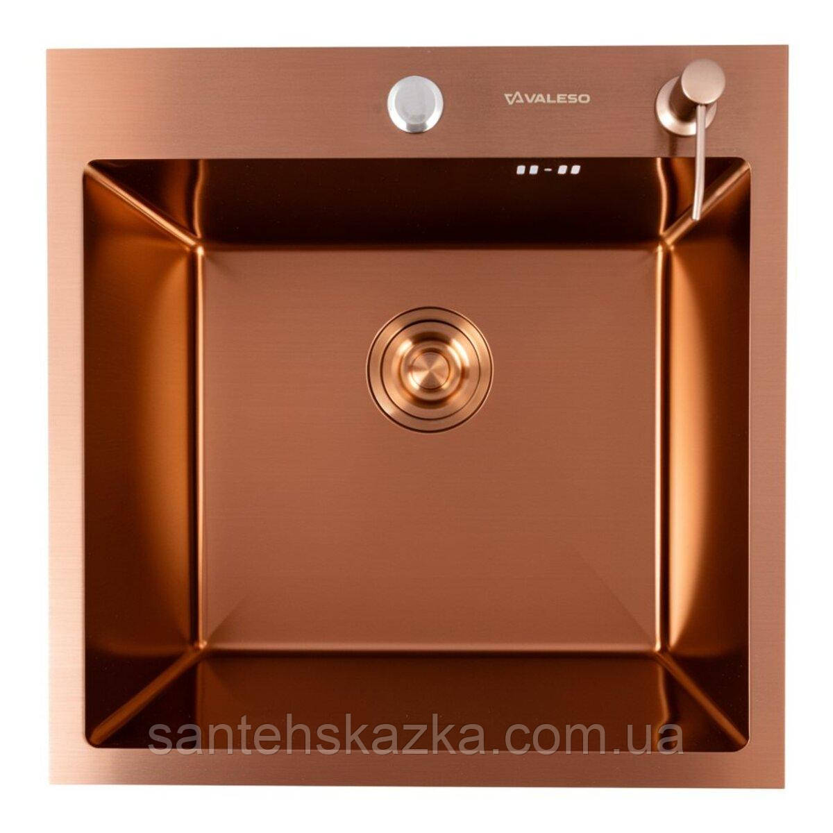 50*50 Мийка PVD мідна Valeso Handmade (3,0/0,8), фото 1