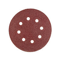Шліфувальний круг Polax на липучці самозачіпній 125 мм, К40, з отворами (54-213)