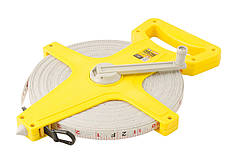 Рулетка геодезична MASTERTOOL 100 м х 13 мм скловолоконне полотно 66-1013