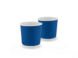 Стакан гофрований 110 мл (синій), d60, 25 шт