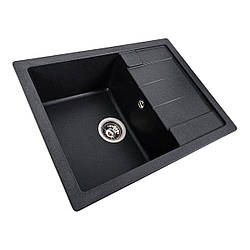 Гранітна мийка для кухні VALESO INTENSO 6550 матова Карбон