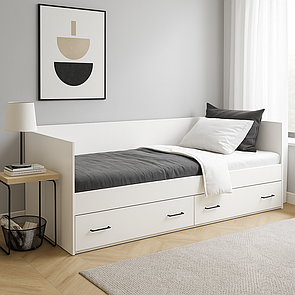 Ліжко-софа з висувними шухлядами. Спальне місце 90х200 см.