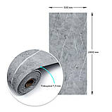Шпалери на самоклейці 2800х500х1,5мм Сірий мармур (D) SW-00001414, фото 8