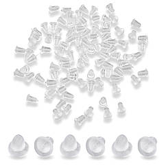 Заглушки Пластикові, Безбарвні, 5х4мм, Отвір 0.7мм, 100 шт