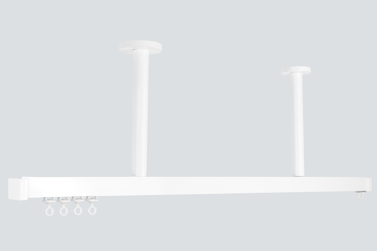 Арін карниз для штор з відступом від стелі  5см до 100см, білий