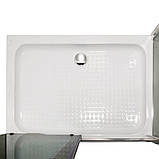 Душова кабіна 110х90х205 см INSANA Fiona Grey прямокутна низький піддон сіре скло розсувні двері, фото 5