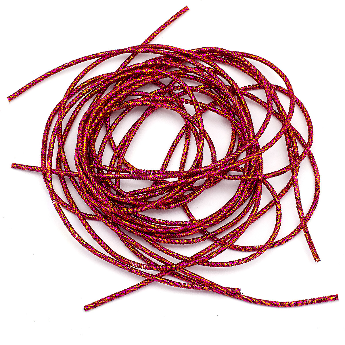 Канітель Трунцал, 4 Грані, Червоно-золотий, Відрізки не Менше 15см, 1.2мм, близько 341см/10г, фото 1