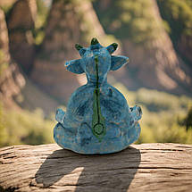 Оригінальна статуетка-оберіг для дому керамічна / Фігурка-талісман ручної роботи з кераміки, фото 4