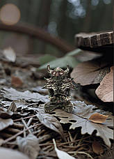 Керамічна фігурка ручної роботи / Статуетка для декору з кераміки, талісман для дому, фото 4