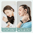 Навушники Bluetooth Remax TWS-15 в кейсі, з ремінцем, чорні, фото 3