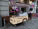 Ручний візок-холодильник "Ice Cream" із вбудованою вітриною., фото 3