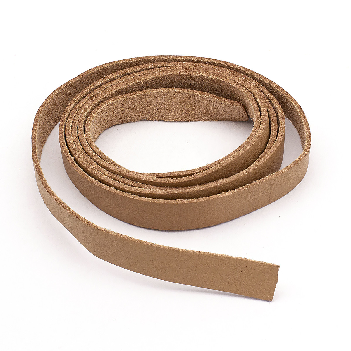 Шнур Замшевий Плоский, Імітація Шкіри, Верблюжий, 10х1.5мм, 1шт/1м, фото 1