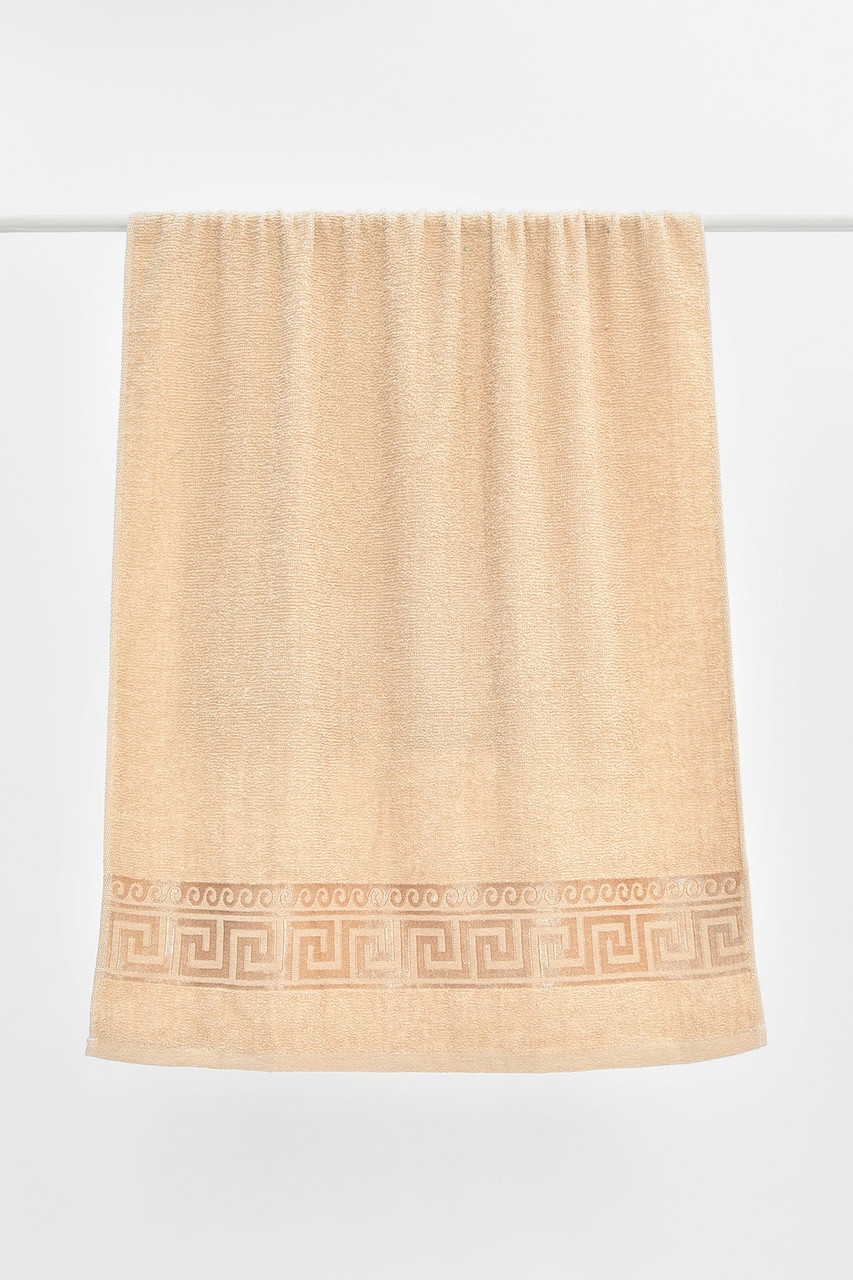 Рушник банний махровий світло-бежевого кольору 205525P, фото 1