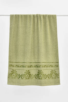 Рушник банний махровий зеленого кольору 205465T Безкоштовна доставка