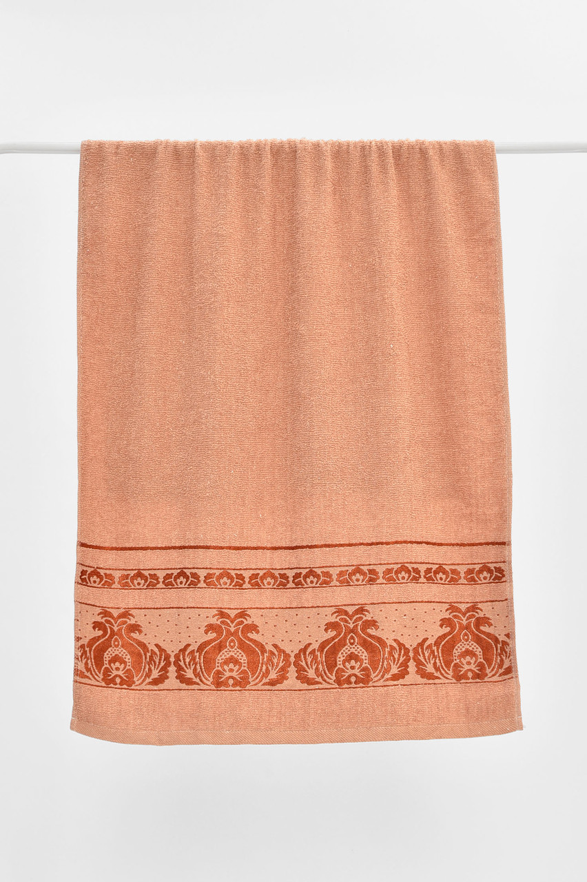 Рушник банний махровий світло-коричневого кольору 205468T Безкоштовна доставка, фото 1