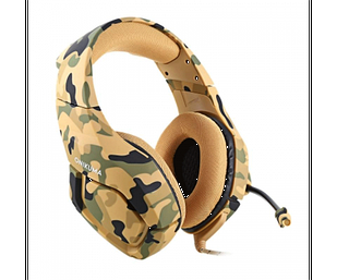Ігрові навушники ONIKUMA K1-B з мікрофоном, жовтий камуфляж