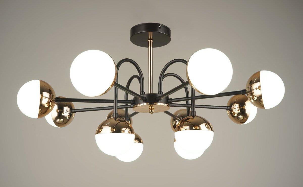 Люстра світлодіодна акрилова Sirius B N4184/12 BK+FGD, фото 1