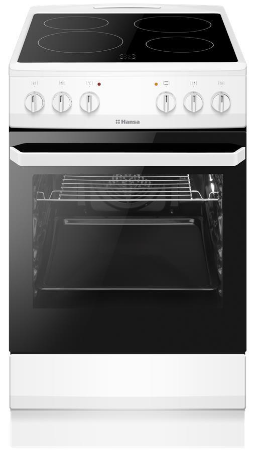 Плита електрична Hansa, 50х60см, 62л, білий, фото 1