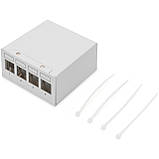 Патч-панель DIGITUS STP, настільна, 4 порти, модульна, фото 7