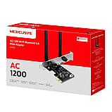 Адаптер WiFi MERCUSYS MA30E AC1200, PCI-Express x1, BT5.0, фото 8