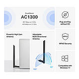 Адаптер WiFi MERCUSYS MA30H AC1300, USB, фото 6