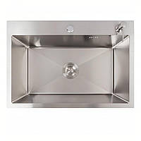 Кухонна мийка нержавійка 65*45 Valeso Handmade (сифон круглий, 3,0/0,8)