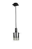 Підвісний світильник G 07459/1P матовий чорний сріблястий хром, фото 2