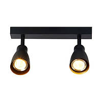 Спот VALESO INN-23043BK чорний на 2 плафони