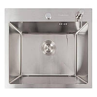 Кухонна мийка 50*45 нержавійка VALESO Handmade (сифон круглий, 3,0/0,8)