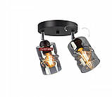 Люстра декоративна Sirius S4944-2 BK+SM з поворотнім механізмом, фото 6